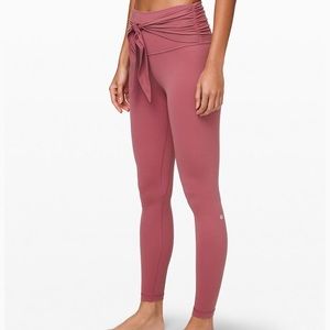 Lululemon Align Pant 28" wrap waist Moss Rose